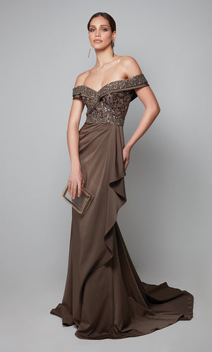 UNK-27619. Long, Off The Shoulder, Straight image 4