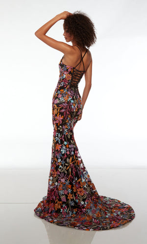 UNK-61690. Long, Plunging Neckline, Straight image 1