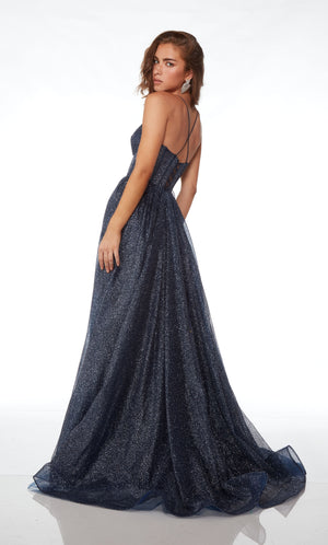 UNK-61600. Long, Plunging Neckline, A-line image 4