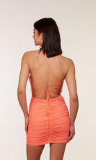 UNK-4733. Short, Cowl Neck, Straight, Strappy Back image 11