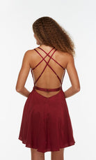 UNK-3112. Short, Plunging Neckline, A-line image 5
