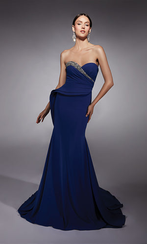 UNK-27739. Long, Strapless, Fit N Flare, Closed Back image 2