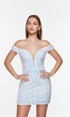 UNK-4602. Short, Off The Shoulder, Straight image 3