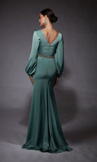 UNK-27696. Long, V-neck, Straight, V Shaped Back image 1
