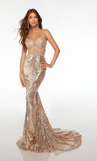 UNK-61679. Long, Spaghetti Strap Neckline, Mermaid image 2