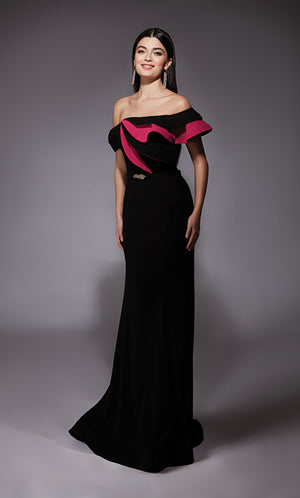 UNK-27672. Long, Off The Shoulder, Straight image 4