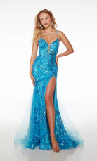 UNK-61617. Long, Plunging Neckline, Mermaid image 0