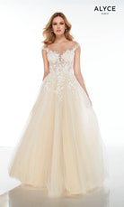 UNK-Wedding Dress: 5090. Long, Plunging Neckline, Medium Fullness image 6