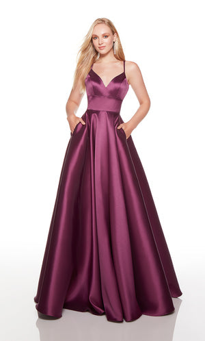 UNK-1754. Long, Sweetheart Neckline, A-line image 2