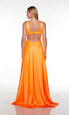 UNK-1756. Long, Plunging Neckline, A-line, Cutout Back image 1