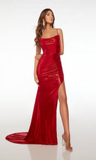 UNK-61491. Long, Cowl Neckline, Straight, Strappy Back image 4