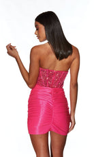 UNK-4916. Short, Strapless, Straight, Closed Back image 2