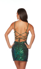 UNK-4534. Short, Scoop Neck, Straight, Strappy Back image 15