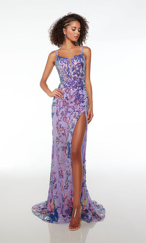 UNK-61661. Long, Scooped Neckline, Straight, Open Back image 0