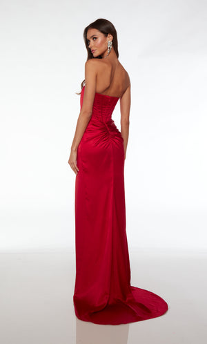 UNK-61489. Long, Strapless Neckline, Straight image 1