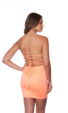 UNK-4702. Short, Strapless, Straight, Strappy Back image 1