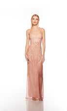 UNK-88004. Long, Scooped Neckline, Straight image 6