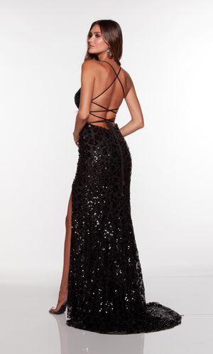 UNK-61377. Long, Plunging Neckline, Straight image 1