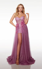UNK-61523. Long, Sweetheart, Straight, Lace-up Back image 0
