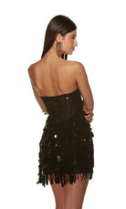 UNK-4876. Short, Strapless, Straight, Closed Back image 2