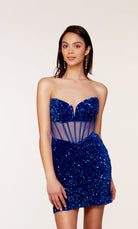 UNK-4792. Short, Sweetheart Neckline, Straight image 11
