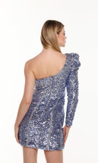 UNK-4539. Short, One Shoulder, Straight, Closed Back image 7