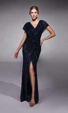 UNK-27729. Long, V-neck, Straight, V Shaped Back image 0