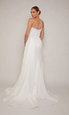 UNK-7093. Long, Strapless, Straight, Closed Back image 4