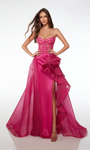 UNK-61496. Long, Strapless, Straight, Closed Back image 0