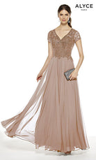 UNK-27389. Long, V-Neck, Flowy, Enclosed Back image 2