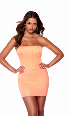 UNK-4702. Short, Strapless, Straight, Strappy Back image 2