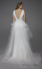 UNK-7019. Long, Plunging Neckline, Fit and Flare image 6
