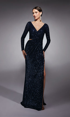 UNK-27741. Long, V-neck, Straight, V Shaped Back image 2