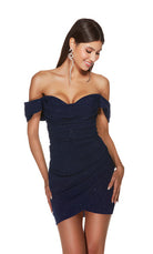 UNK-4818. Short, Off The Shoulder, Straight image 4