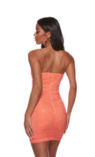 UNK-4738. Short, Strapless, Straight, Closed Back image 1
