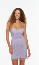 UNK-4244. Short, Scoop Neck, Straight image 5