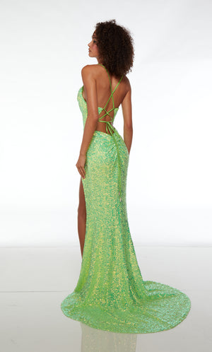 UNK-61588. Long, Cowl Neckline, Fit N Flare, Strappy Back image 1