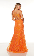 UNK-61330. Long, V-neck, Fit N Flare, Strappy Back image 1