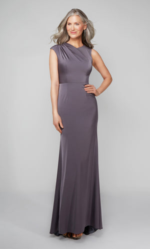 UNK-27598. Long, High Neck, Straight, Closed Back image 0