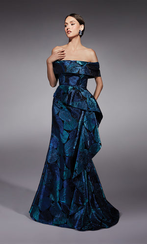 UNK-27736. Long, Off The Shoulder, Fit N Flare image 0