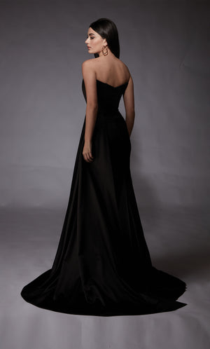 UNK-7093. Long, Strapless, Straight, Closed Back image 6