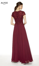 UNK-27389. Long, V-Neck, Flowy, Enclosed Back image 1