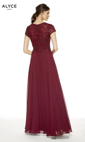 UNK-27389. Long, V-Neck, Flowy, Enclosed Back image 1