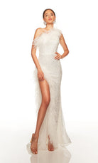 UNK-61370. Long, One Shoulder, Straight, Closed Back image 0