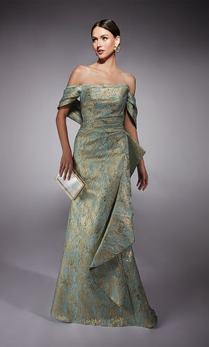 UNK-27750. Long, Off The Shoulder, Fit N Flare image 0