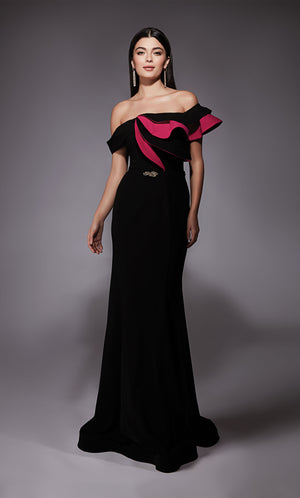 UNK-27672. Long, Off The Shoulder, Straight image 2