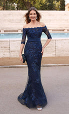 UNK-27495. Long Sexy Dress, Off The Shoulder, Mermaid image 2