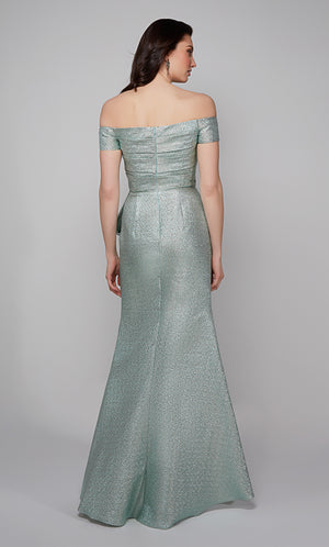 UNK-27639. Long, Off The Shoulder, Fit N Flare image 2