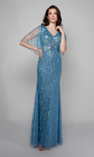 UNK-27599. Long, V-neck, Straight, Closed Back image 3