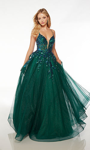 UNK-61575. Long, Plunging Neckline, Ballgown image 0
